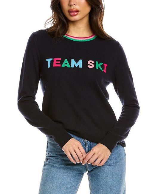 Chinti & Parker Black Team Ski Wool & Cashmere-blend Sweater