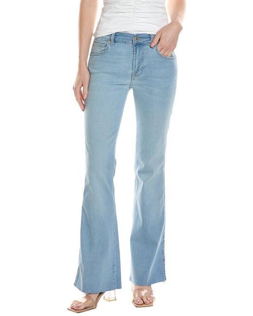 7 For All Mankind Light Blue Tailorless Bootcut Jean