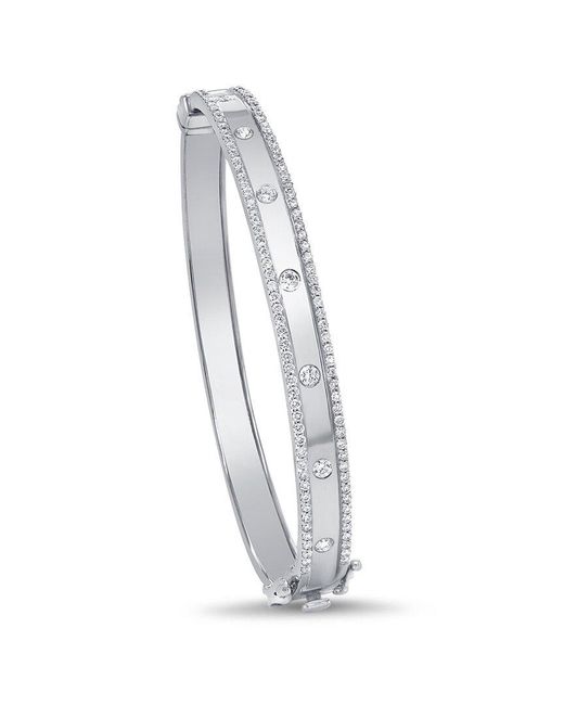 Sabrina Designs White 14K 0.09 Ct. Tw. Diamond Stackable Bangle