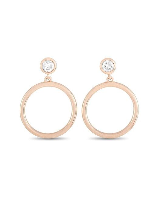 Diamond Select Cuts White 14k Rose Gold 0.31 Ct. Tw. Diamond Earring