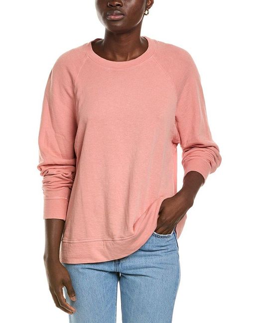 James Perse Pink French Terry Hoodie