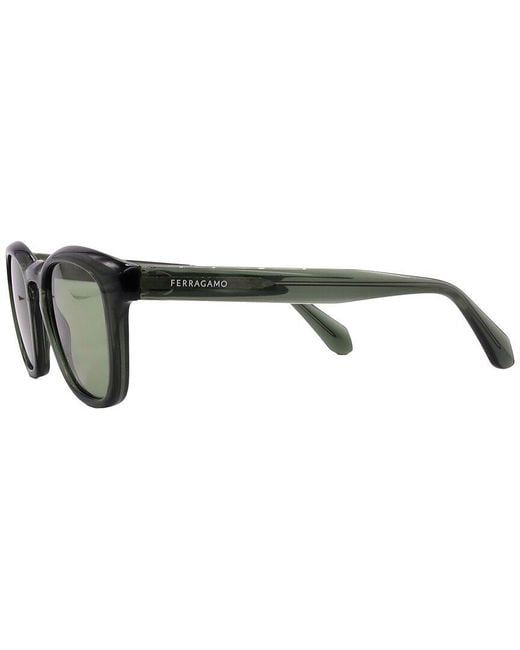 Ferragamo Green 50Mm Sunglasses