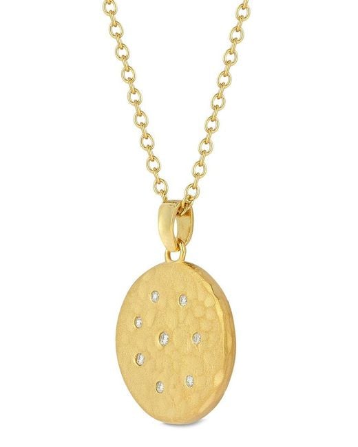 Reiss Metallic 14K 0.10 Ct. Tw. Diamond Necklace