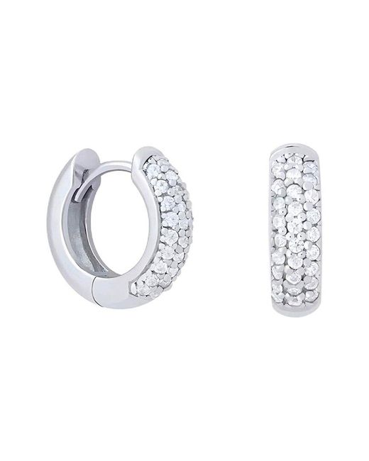 Liv Oliver White 18K Plated Cz Mini Hoops