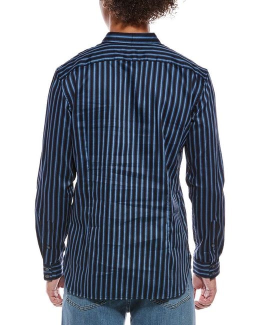 John Varvatos Blue Ross Slim Fit Sport Shirt for men