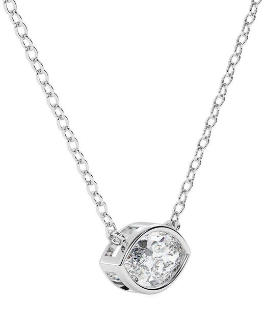Lab Grown Diamonds Metallic 14K 0.75 Ct. Tw. Lab-Grown Diamond Necklace