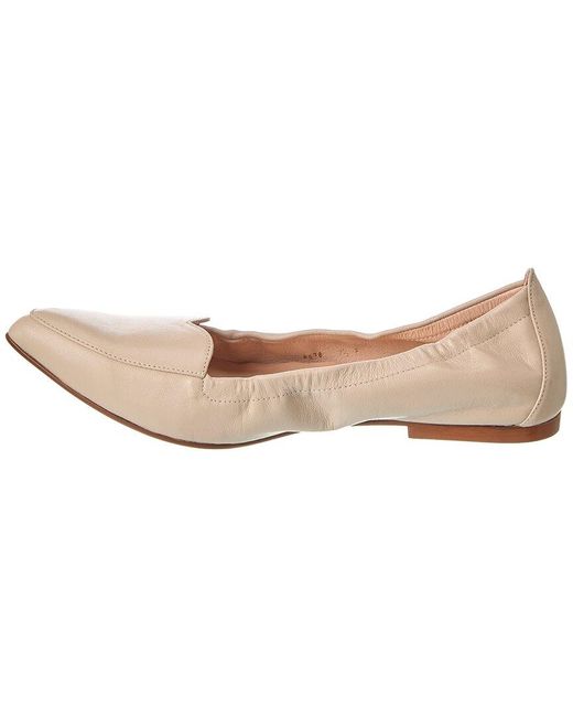 French Sole Pink Claudia Leather Flat