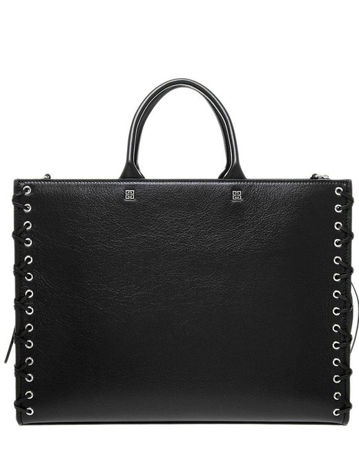 Givenchy Black G-tote Medium Leather Tote