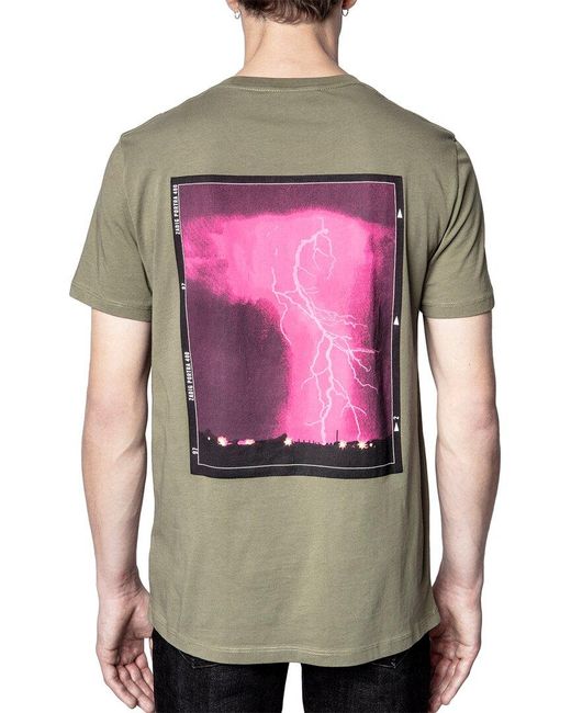 prangende Bære gardin Zadig & Voltaire Ted Ch. Photoprint Cd T-shirt for Men | Lyst