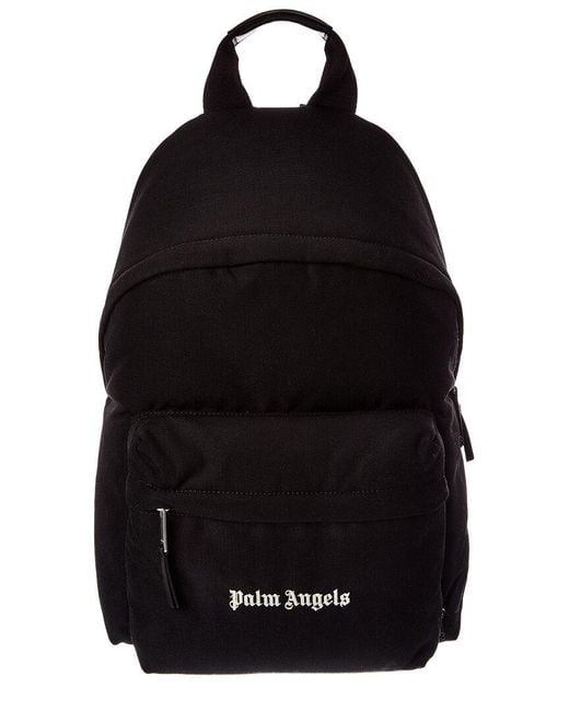 Palm Angels Black Logo Cordura Backpack for men
