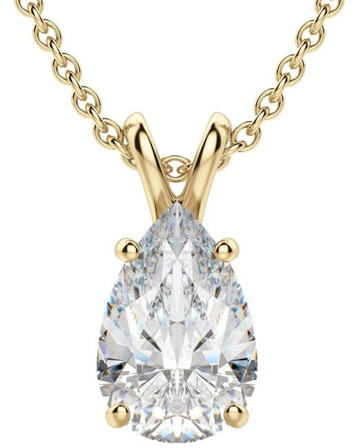 Lab Grown Diamonds Metallic 14K 6.00 Ct. Tw. Lab-Grown Diamond Necklace