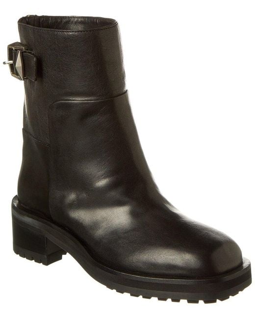 Jimmy Choo Black Brooklyn Leather Boot