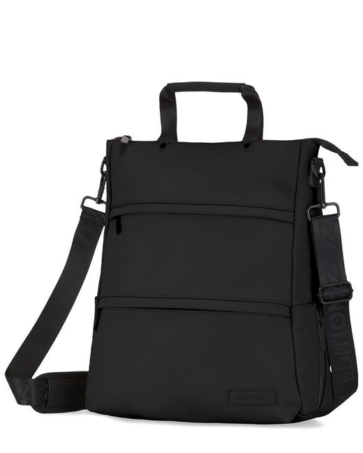 EDITION22 Black Core Convertible Tote To Backpack