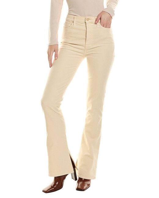 7 For All Mankind Natural Tapioca Corduroy Ultra High Rise Skinny Bootcut Jean