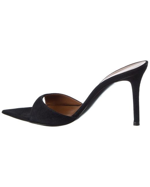 Giuseppe Zanotti Metallic Intrigo 90 Suede Sandal