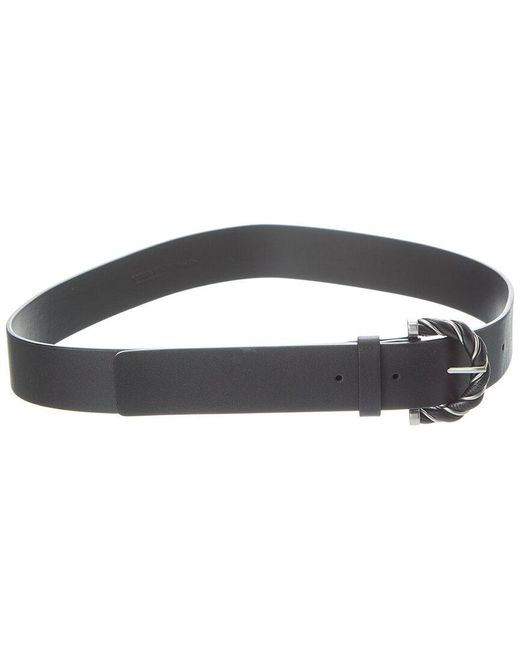 Bottega Veneta Black Twist Leather Belt