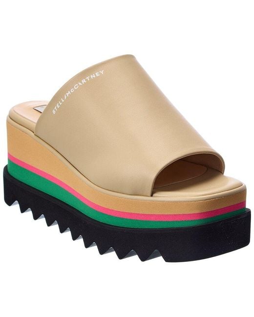 Stella McCartney Brown Sneak Elyse Platform Sandal