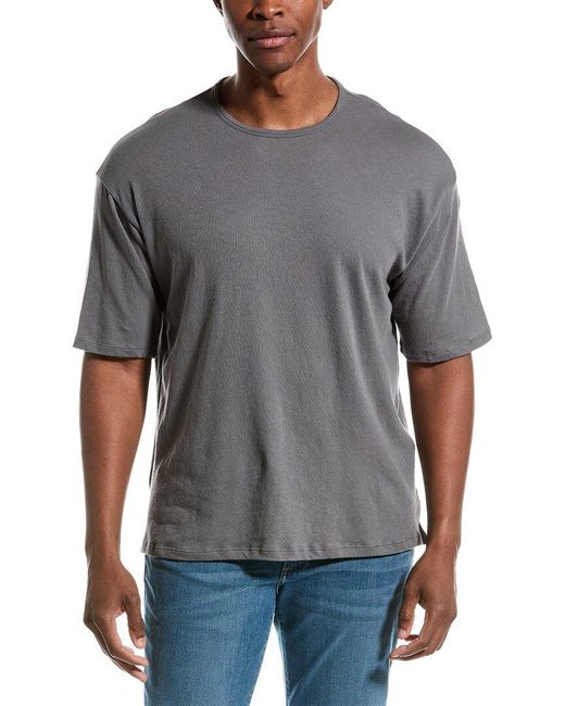 Rag & Bone Gray Kerwin Linen-blend T-shirt for men