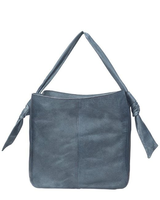Frye Blue Nora Leather Hobo Bag