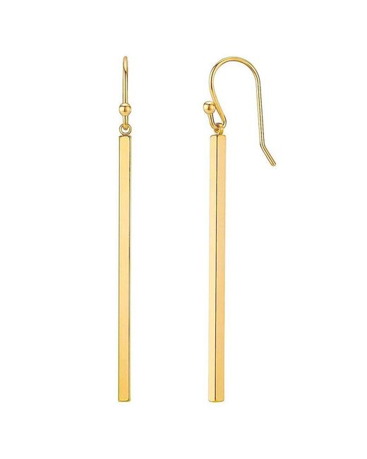 Liv Oliver White 18k Linear Earrings