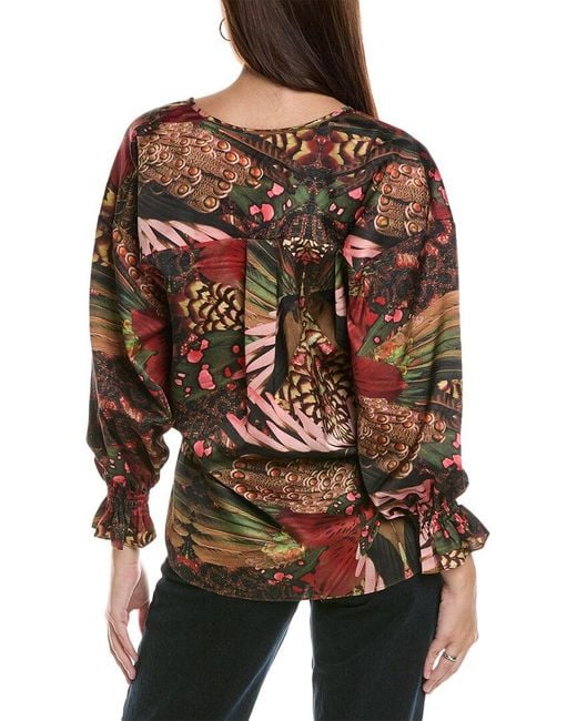 AllSaints Green Penny Jean Top
