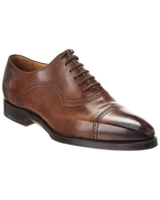 Bally Brown Scanio Leather Oxford for men