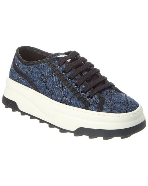Gucci Blue GG Denim Sneaker