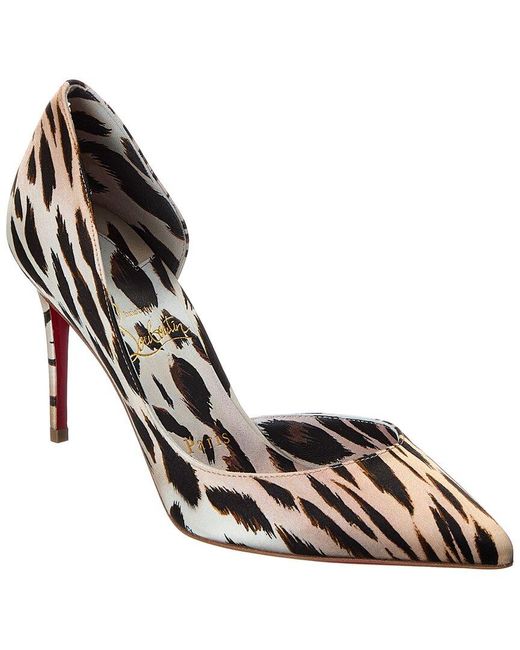 Christian Louboutin Metallic Iriza 85 Satin Pump