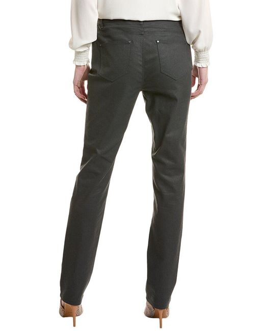 Lafayette 148 New York Black Thompson Rhubarb Straight Leg Jean