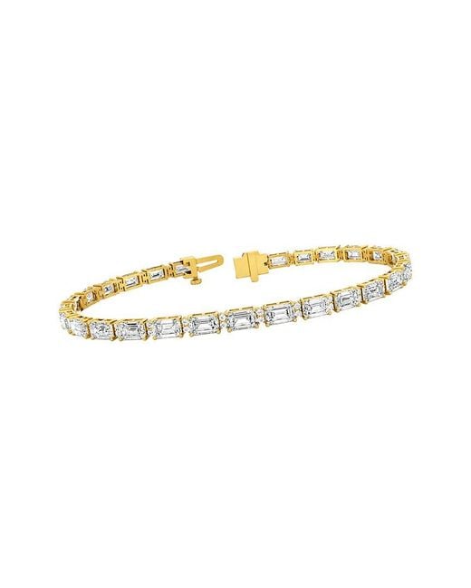 Lab Grown Diamonds White 14K 9.96 Ct. Tw. Lab-Grown Diamond Tennis Bracelet