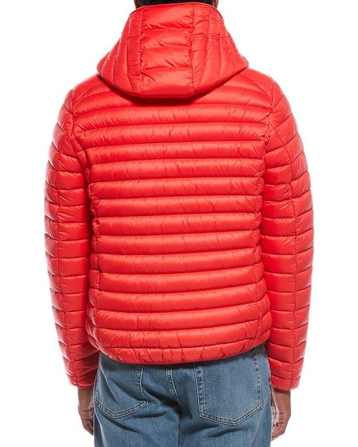 Save The Duck Red Donald Puffer Jacket for men