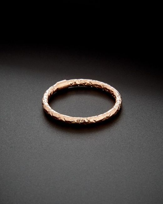 Italian Gold Black 14k Italian Rose Gold Ring