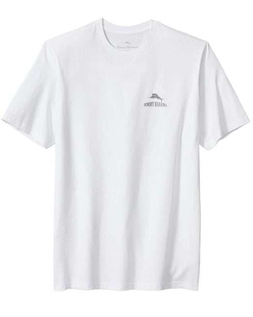 Tommy Bahama White Seven Day Pourcast T-Shirt for men