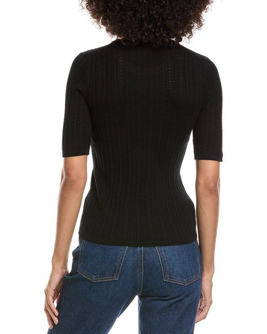 Rag & Bone Black Tina Wool Sweater Top
