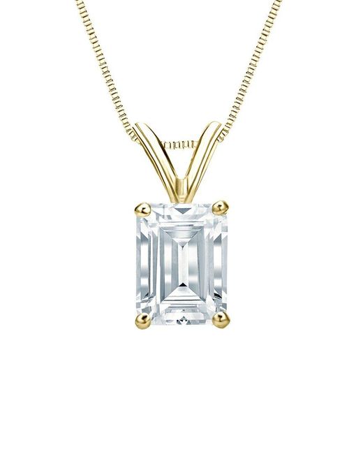 Sabrina Designs Lab Grown Diamonds Metallic 14K 1.50 Ct. Tw. Lab-Grown Diamond Solitaire Pendant
