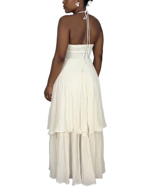 Tedora White 2Pc Top & Skirt Set