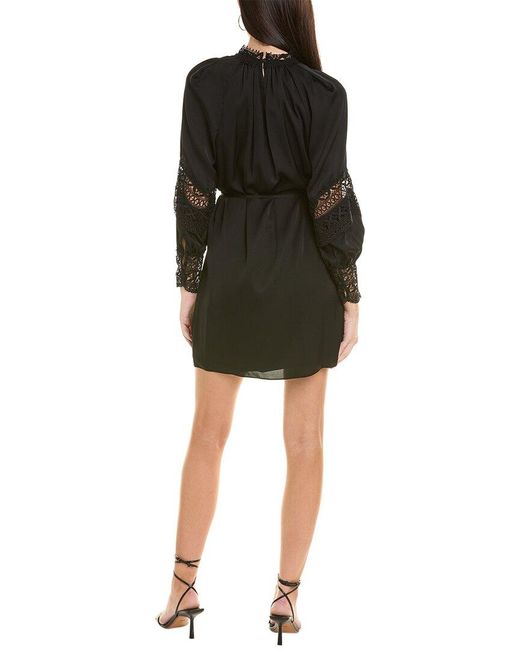 Emanuel Ungaro Black Joy Silk-blend Mini Dress