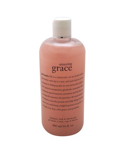 Philosophy White 16Oz Amazing Grace Perfumed Shampoo Bath & Shower Gel