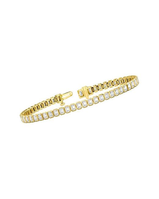 Lab Grown Diamonds White 14K 5.02 Ct. Tw. Lab-Grown Diamond Tennis Bracelet