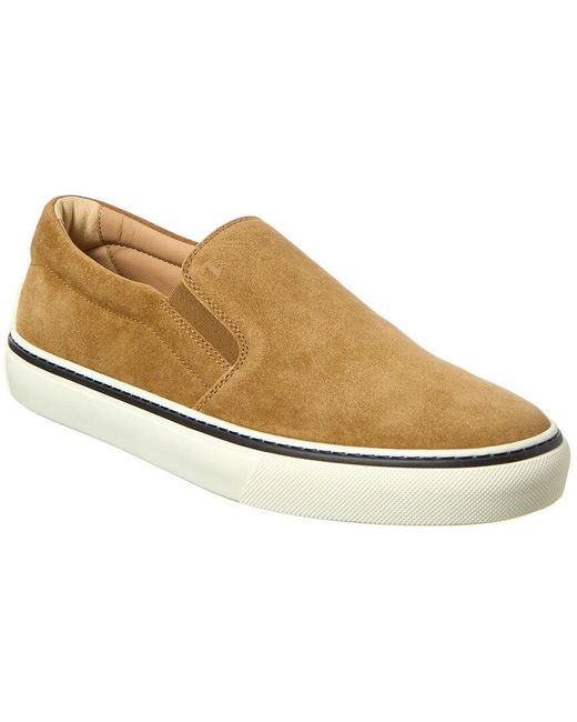 Tod's White Suede Slip-On Sneaker for men