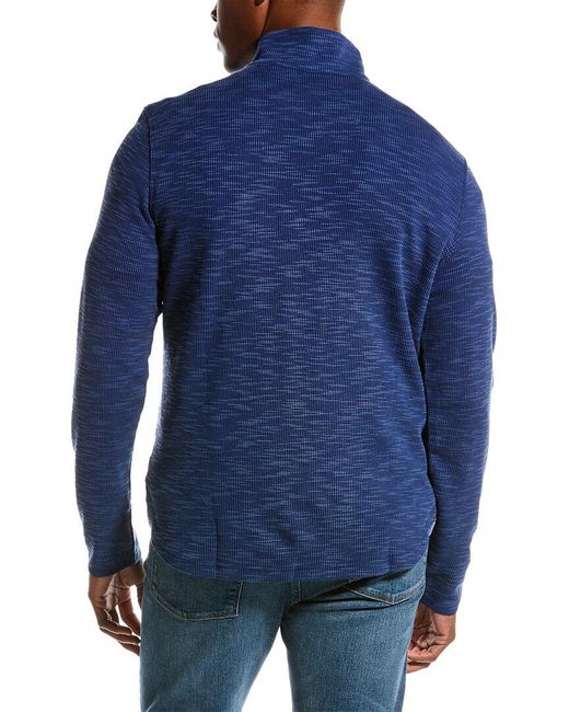 Robert Graham Blue Classic Fit Speilberg 1/4-zip Sweater for men