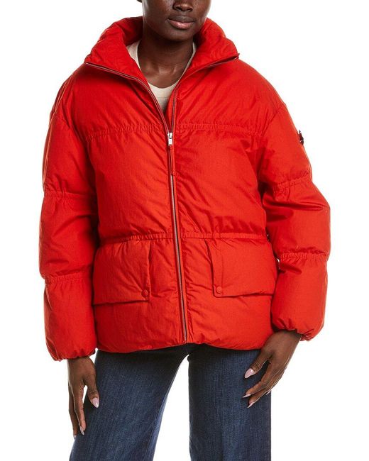 Moncler Red Puffer Down Jacket