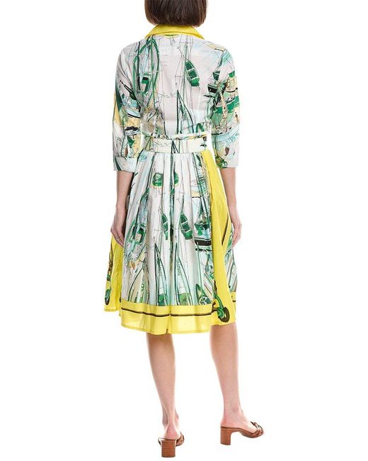 Samantha Sung Yellow Audrey Shirtdress