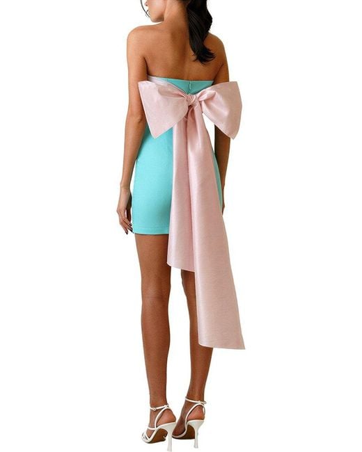 Linda Charm Blue Mini Dress