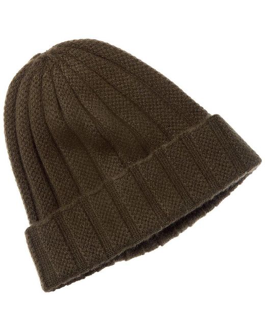Sofiacashmere Brown Sofiacashmere Novelty Rib Cashmere Hat