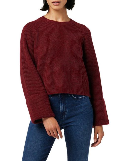 Joe's Jeans Red The Rey Wool-blend Sweater