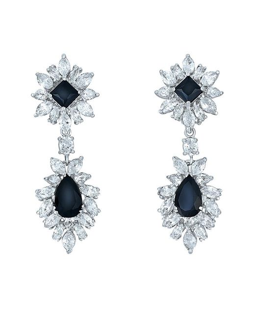 Genevive Jewelry Blue Cz Earrings