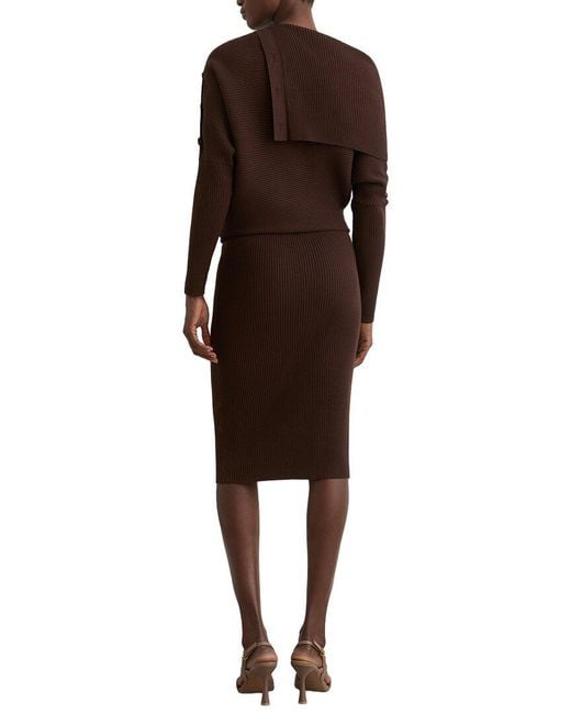Reiss Brown Leana Dress