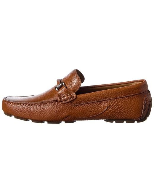 Donald J Pliner Brown Drexelcy Leather Driver for men