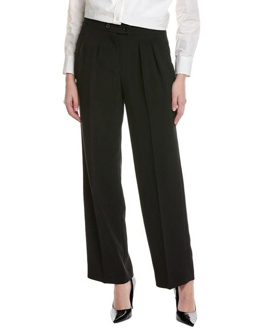 Kenneth Cole Black Pleated Pant